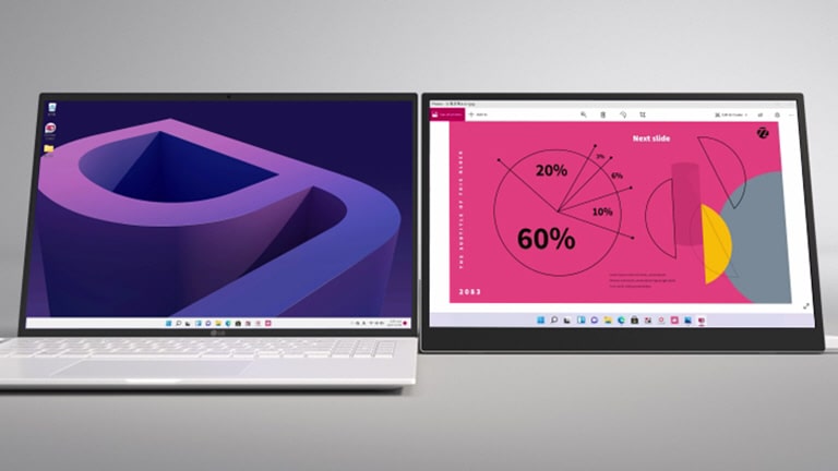 أدِر شاشة العرض وتحكم فيها بسهولة