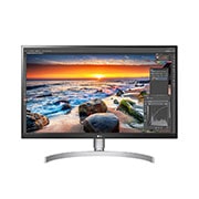 LG شاشة UHD تعمل بلوحة IPS حجم 27 بوصة (2160 × 3840) مزودة بتقنية فيزا DisplayHDR 400 مع منفذ USB C, 27UL850-W, thumbnail 1