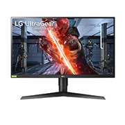 LG شاشة ألعاب UltraGear حجم 27 بوصة، FHD IPS ، بسرعة استجابة 1 مللي ثانية، معدل تحديث 240 هرتز، بتقنية G-Sync، متوافقة مع تقنية HDR10 عديمة الحواف واقعياً من 3 جوانب, 27GN750-B, thumbnail 1