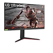 LG شاشة الألعاب UltraGear™ بدقة Full HD، حجم 32 بوصة، بمعدل تحديث 165 هرتز، وسجل تمهيد رئيسي 1 مللي ثانية، ومتوافقة مع تقنية ®G-SYNC من إنفيديا®، مع حامل قابل للتعديل, عرض جانبي أكبر من 15 درجة, 32GN550-B, thumbnail 3