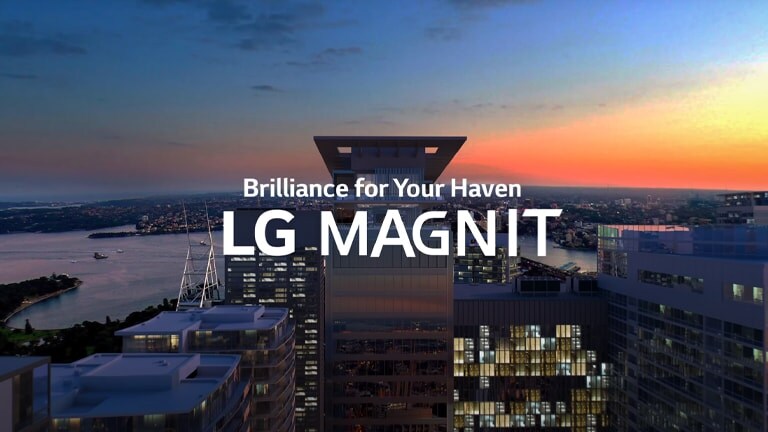يعرض الفيديو المواقف الفاخرة العديدة التي يمكن LG MAGNIT أن يوفرها لعملائه.