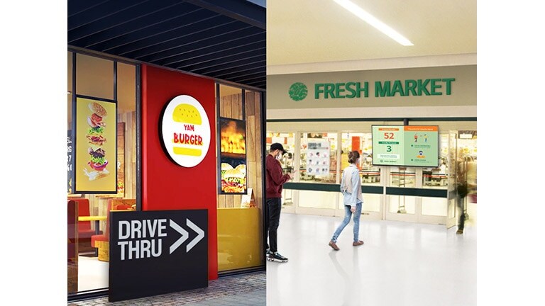 مبيعات التجزئة سريعة الخدمة والبيع للسيارات والمتاجر الصغيرة وما إلى ذلك.