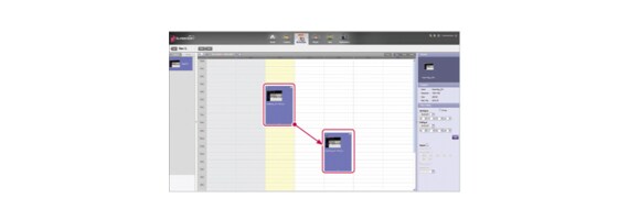 The SuperSign Simple Editor scheduling screen