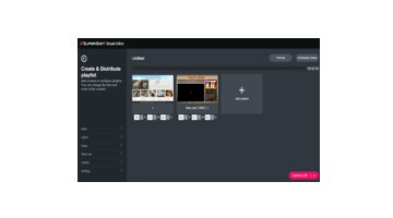 The SuperSign Simple Editor schedule screen