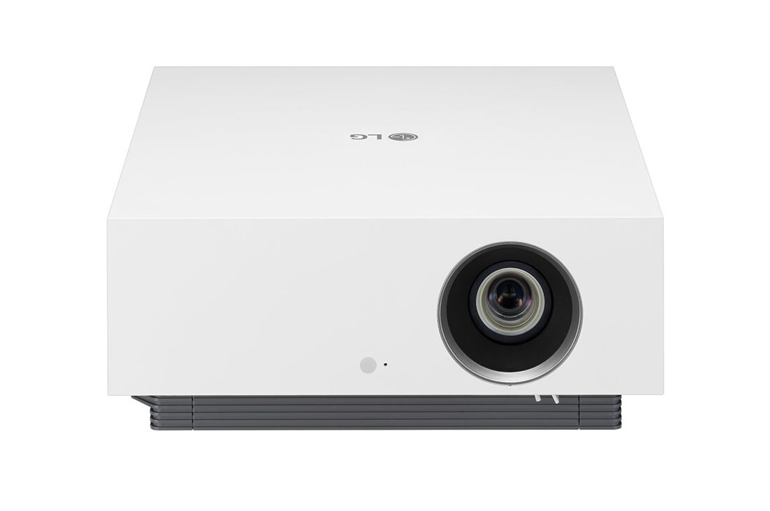 LG جهاز العرض LG CineBeam بدقة عرض 4K UHD ، وليزر مزدوج مع تحول العدسة، ومحسّن السطوع  , Front Top Perspective, AU810PW