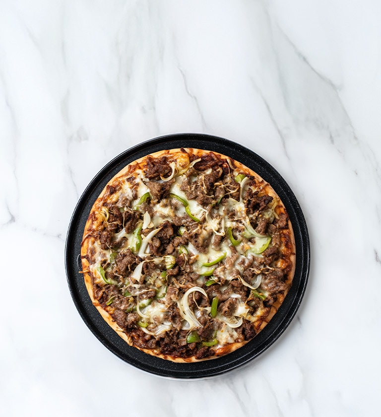 AI-generated image of a Bulgogi Pizza dish.