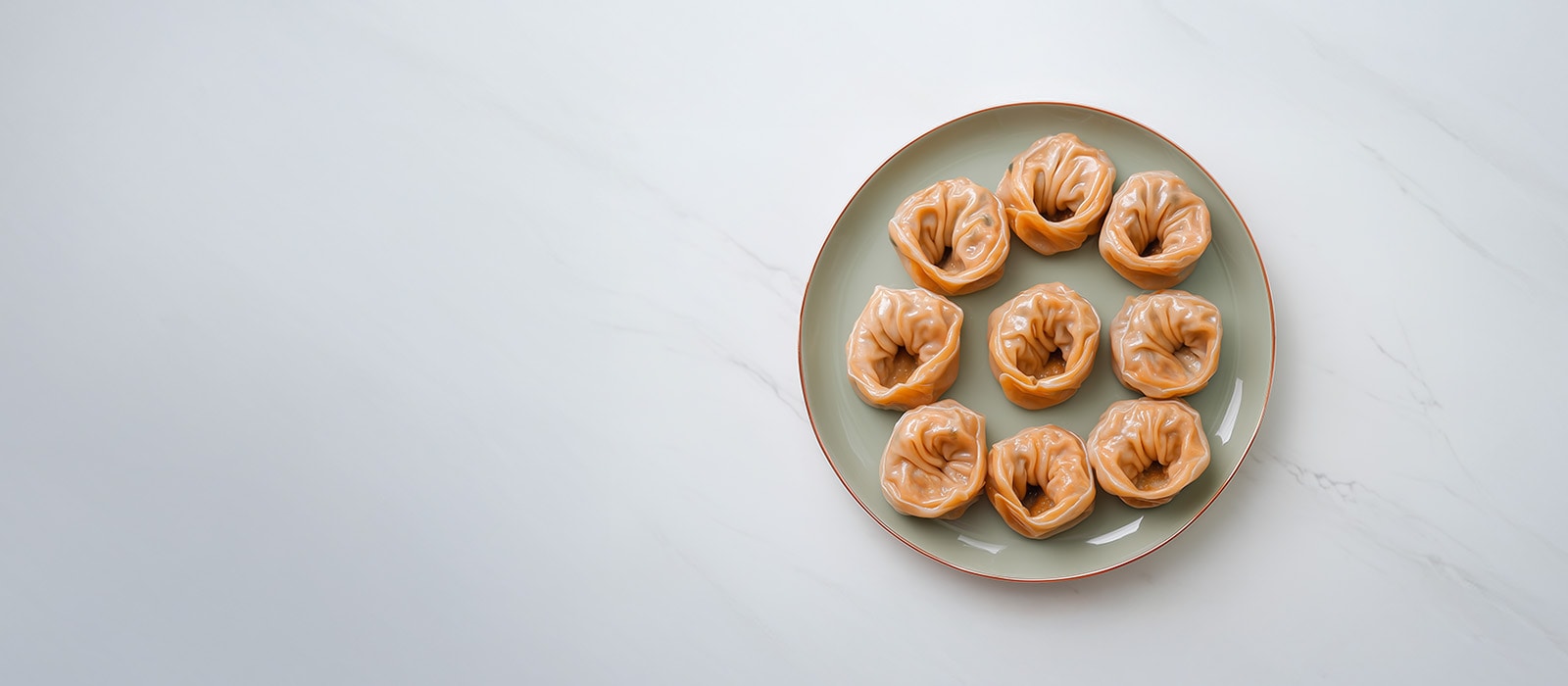 AI-generated image of a Kimchi Mandu dish.