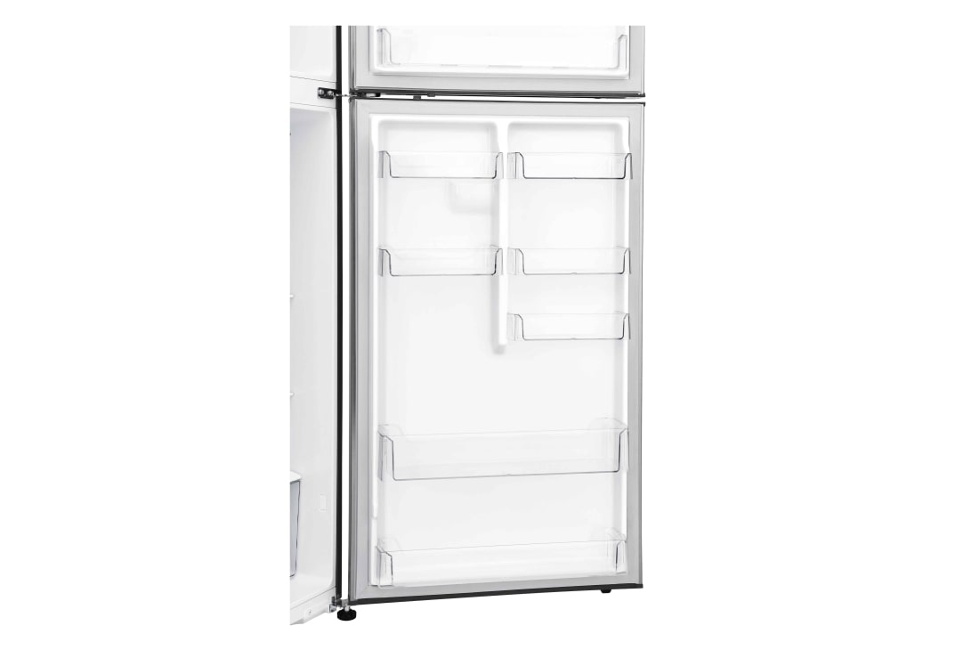 LG ثلاجة بمجمدة علوية، بلاتين فضي، ضاغط طولي عاكس، تقنية ™⁺DoorCooling، تدفق هواء متعدد, GR-C619HLCN, thumbnail 6