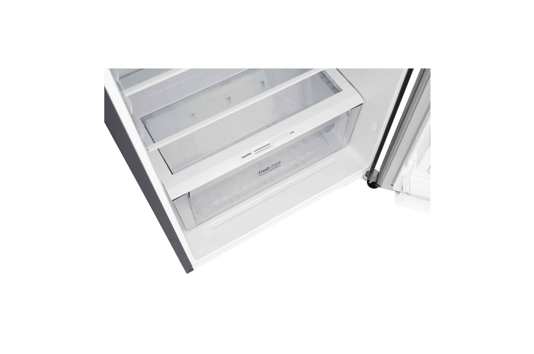 LG ثلاجة بمجمدة علوية، بلاتين فضي، ضاغط طولي عاكس، تقنية ™⁺DoorCooling، تدفق هواء متعدد, GR-C619HLCN, thumbnail 7