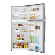 LG ثلاجة بمجمدة علوية، بلاتين فضي، ضاغط طولي عاكس، تقنية ™⁺DoorCooling، تدفق هواء متعدد, GR-C539HLCU, thumbnail 2