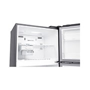 LG ثلاجة بمجمدة علوية، بلاتين فضي، ضاغط طولي عاكس، تقنية ™⁺DoorCooling، تدفق هواء متعدد, GR-C539HLCU, thumbnail 5