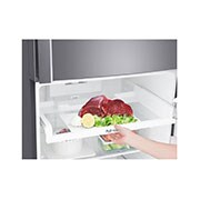 LG ثلاجة بمجمدة علوية، بلاتين فضي، ضاغط طولي عاكس، تقنية ™⁺DoorCooling، تدفق هواء متعدد, GR-C539HLCU, thumbnail 3