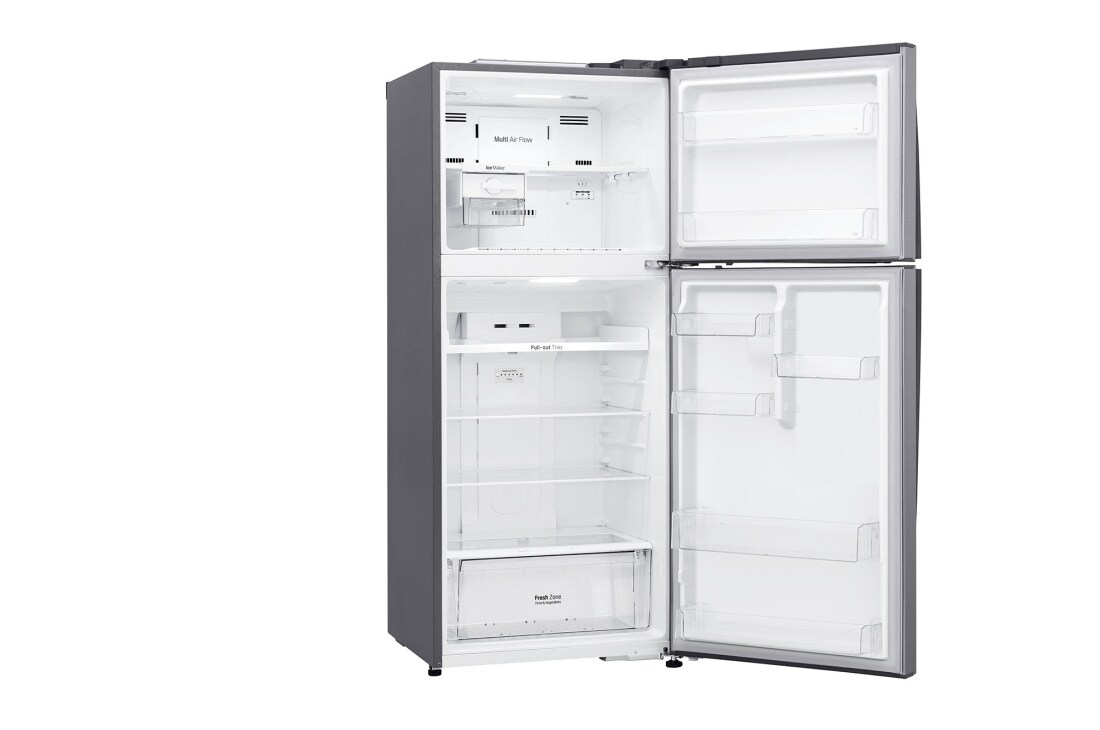 LG ثلاجة بمجمدة علوية، بلاتين فضي، ضاغط طولي عاكس، تقنية ™⁺DoorCooling، تدفق هواء متعدد, GR-C539HLCU, thumbnail 9