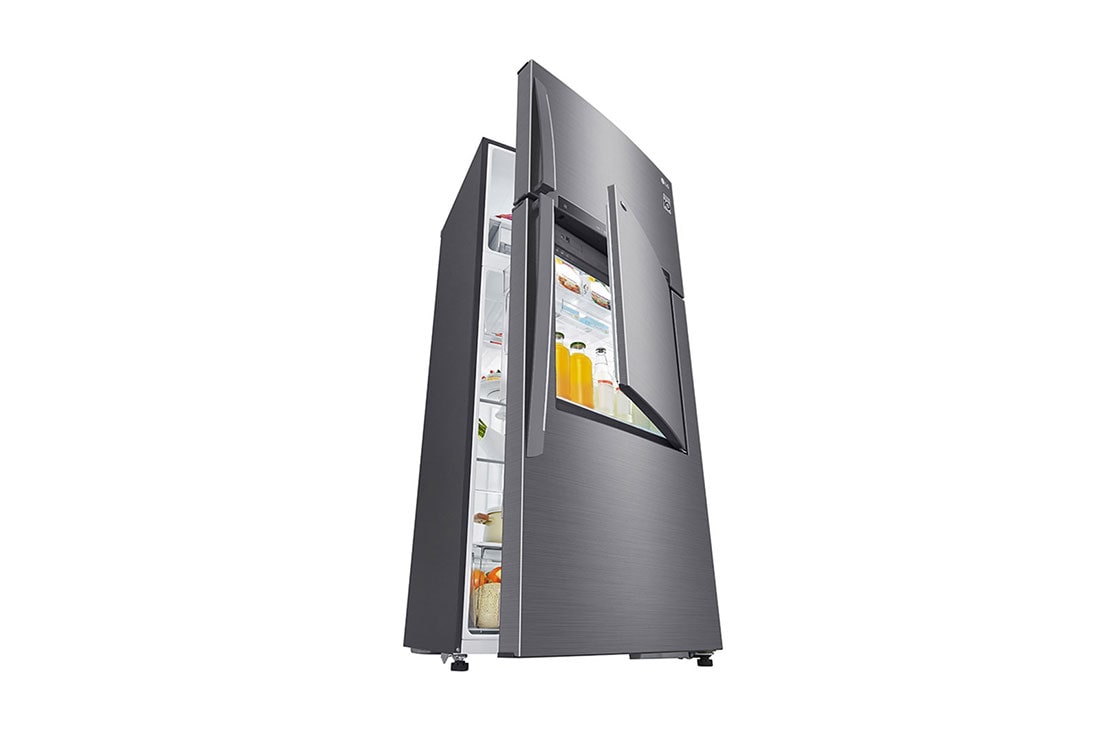 LG ثلاجة بمجمدة علوية، ®Door-in-Door، بلاتين ، فضي ضاغط طولي عاكس، تقنية ™+HygieneFresh, GN-D732HLHU, thumbnail 14
