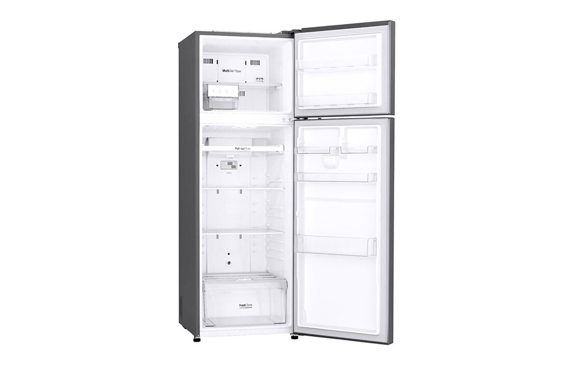 LG ثلاجة بمجمدة علوية، بلاتين فضي، ضاغط طولي عاكس، تقنية ™⁺DoorCooling، تدفق هواء متعدد, GR-C432RLCN, thumbnail 10