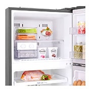 LG ثلاجة بمجمدة علوية، بلاتين فضي، ضاغط طولي عاكس، تقنية ™⁺DoorCooling، تدفق هواء متعدد, GR-C432RLCN, thumbnail 7