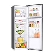 LG ثلاجة بمجمدة علوية، بلاتين فضي، ضاغط طولي عاكس، تقنية ™⁺DoorCooling، تدفق هواء متعدد, GR-C402RLCN, thumbnail 10