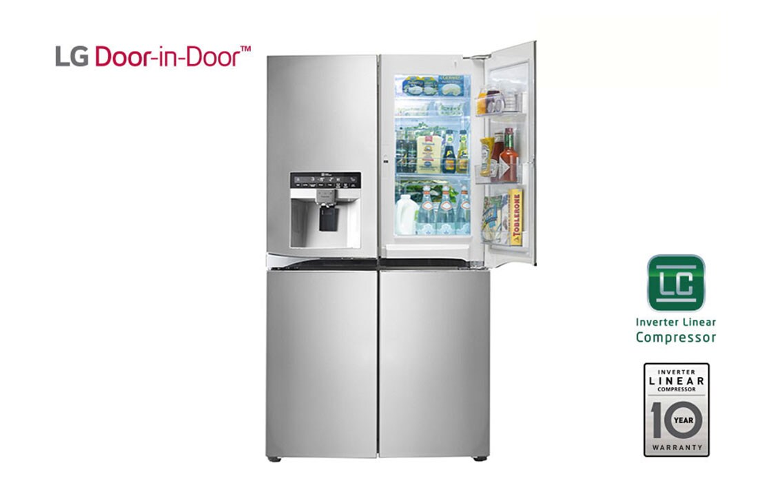 LG الثلاجةالفرنسية مع الباب في الباب™, GR-J33FWCHL