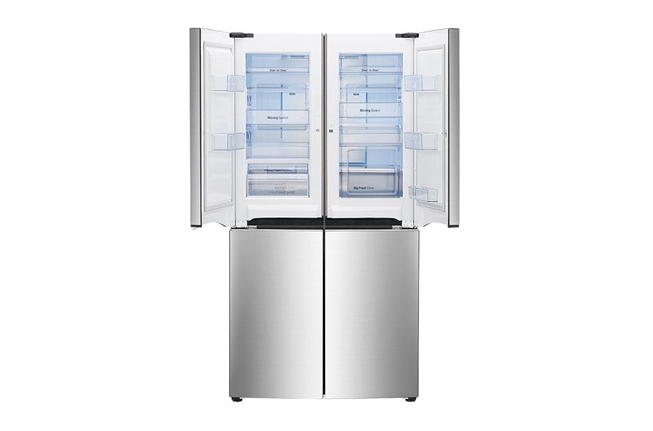 LG الباب في الباب جنبا إلى جنب بريميوم لامعة الحديثة الصلب الثلاجة, GR-M33FWCHL, thumbnail 2