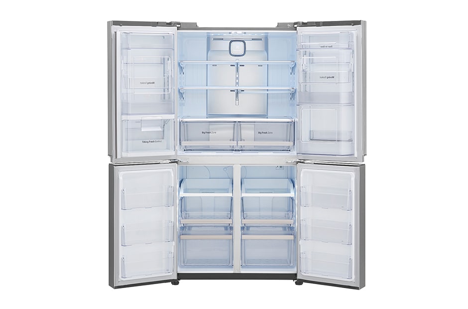 LG الباب في الباب جنبا إلى جنب بريميوم لامعة الحديثة الصلب الثلاجة, GR-M33FWCHL, thumbnail 5