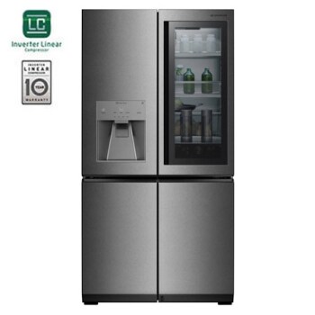ثلاجة بأربعة أبواب، <br> ™InstaView Door-in-Door، باب ذاتي الفتح، تبريد ™FRESHShield1