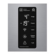 LG ثلاجة ذات بابين متجاورين، بلاتين فضي ، ضاغط طولي عاكس، سعة كبيرة، ™Smart Diagnosis, GR-B257SLLV, thumbnail 10