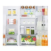 LG ثلاجة ببابين هائلة السعة بتقنية Door-in-Door™ الجديدة, GR-J257SLLV, thumbnail 5