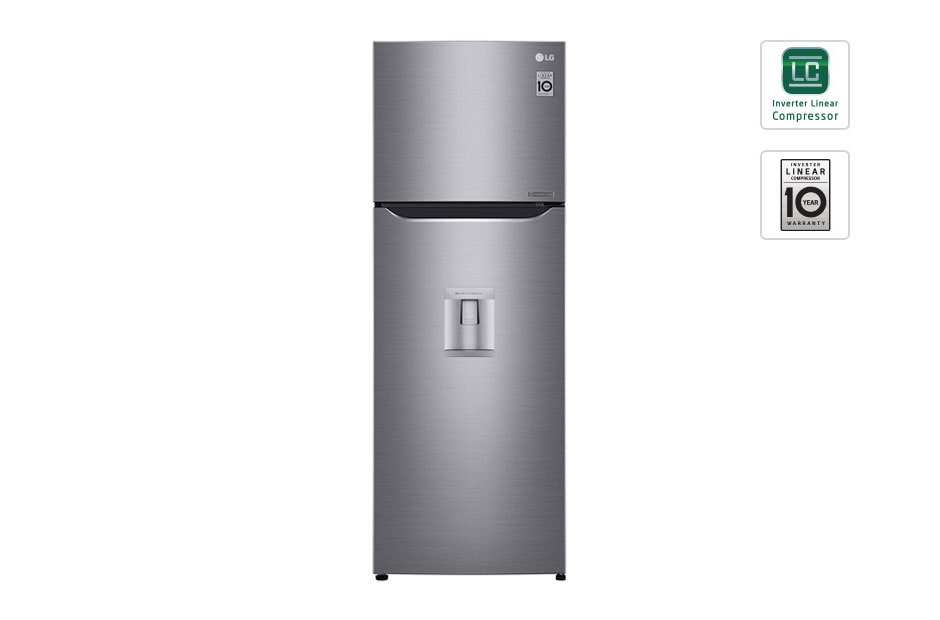 LG ثلاجة VCM علوية من الفولاذ المقاوم للصدأ بموزع, GR-B315RQHL