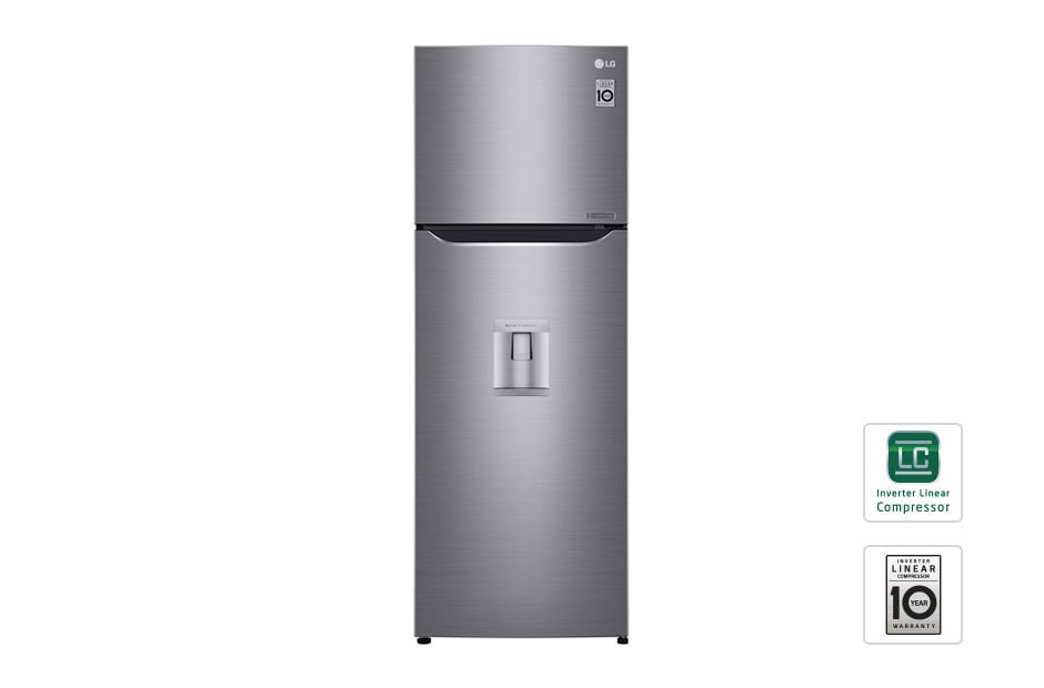 LG ثلاجة VCM علوية من الفولاذ المقاوم للصدأ بموزع, GR-B352RLCL