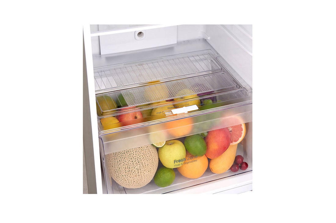 LG ثلاجة بمجمدة علوية، ضاغط طولي عاكس، تقنية ™+DoorCooling، تدفق هواء متعدد, GR-C432RLCN, thumbnail 6