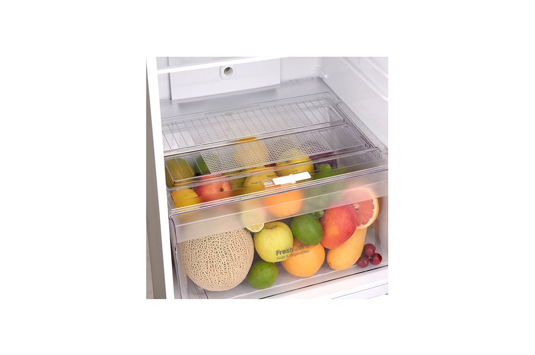 LG ثلاجة بمجمدة علوية، ضاغط طولي عاكس، تقنية ™+DoorCooling، تدفق هواء متعدد, GR-C402RLCN, thumbnail 4