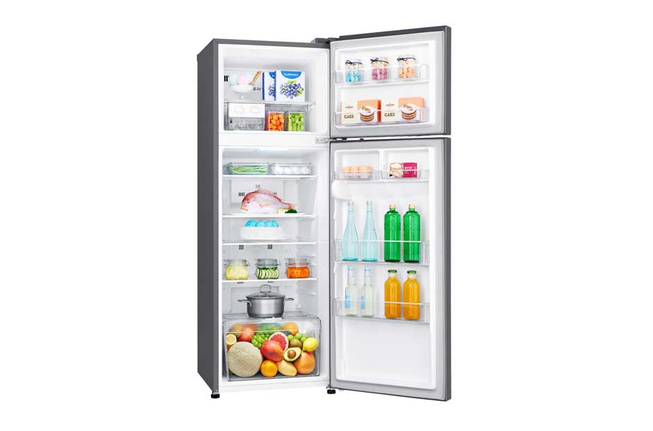 LG ثلاجة بمجمدة علوية، ضاغط طولي عاكس، تقنية ™+DoorCooling، تدفق هواء متعدد, GR-C362RLBN, thumbnail 8