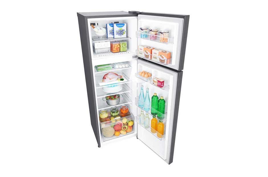 LG ثلاجة بمجمدة علوية، ضاغط طولي عاكس، تقنية ™+DoorCooling، تدفق هواء متعدد, GR-C362RLBN, thumbnail 9