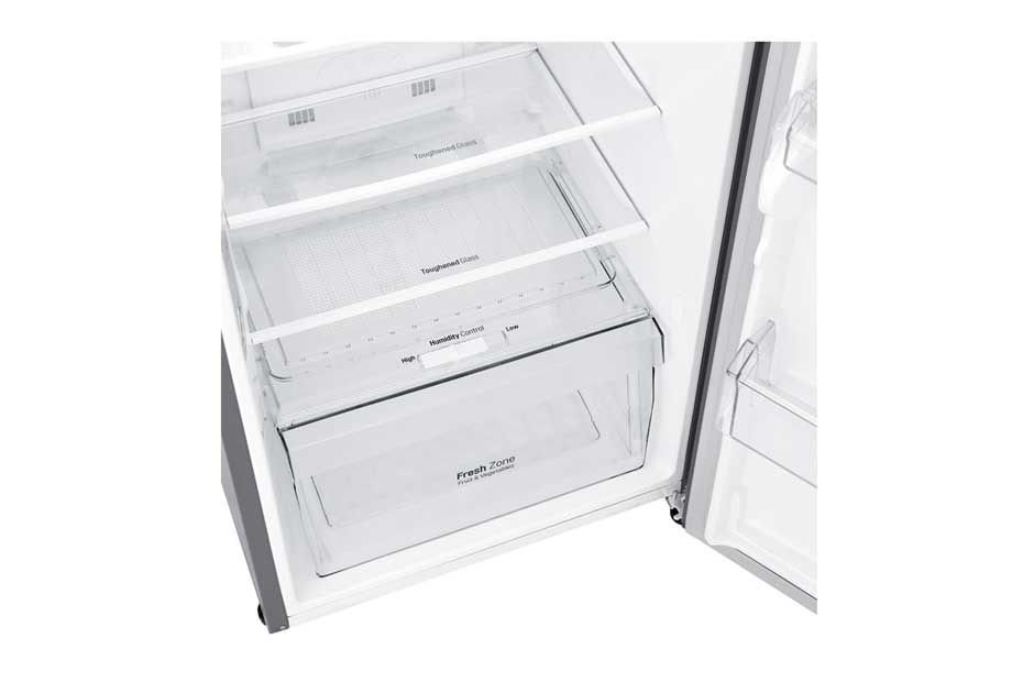 LG ثلاجة بمجمدة علوية، ضاغط طولي عاكس، تقنية ™+DoorCooling، تدفق هواء متعدد, GR-C362RLBN, thumbnail 11