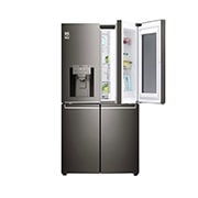 LG ثلاجة إل جي أربع أبواب لون أسود فولاذ مقاوم للصد, GR-X39FTKHL, thumbnail 2