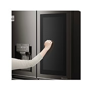 LG ثلاجة إل جي أربع أبواب لون أسود فولاذ مقاوم للصد, GR-X39FTKHL, thumbnail 5
