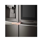 LG ثلاجة إل جي أربع أبواب لون أسود فولاذ مقاوم للصد, GR-X39FTKHL, thumbnail 8