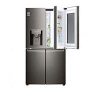 LG ثلاجة إل جي أربع أبواب لون أسود فولاذ مقاوم للصد, GR-X39FTKHL, thumbnail 1
