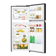 LG ثلاجة علوية لون أسود زجاجي, GN-C552SGCN, thumbnail 2