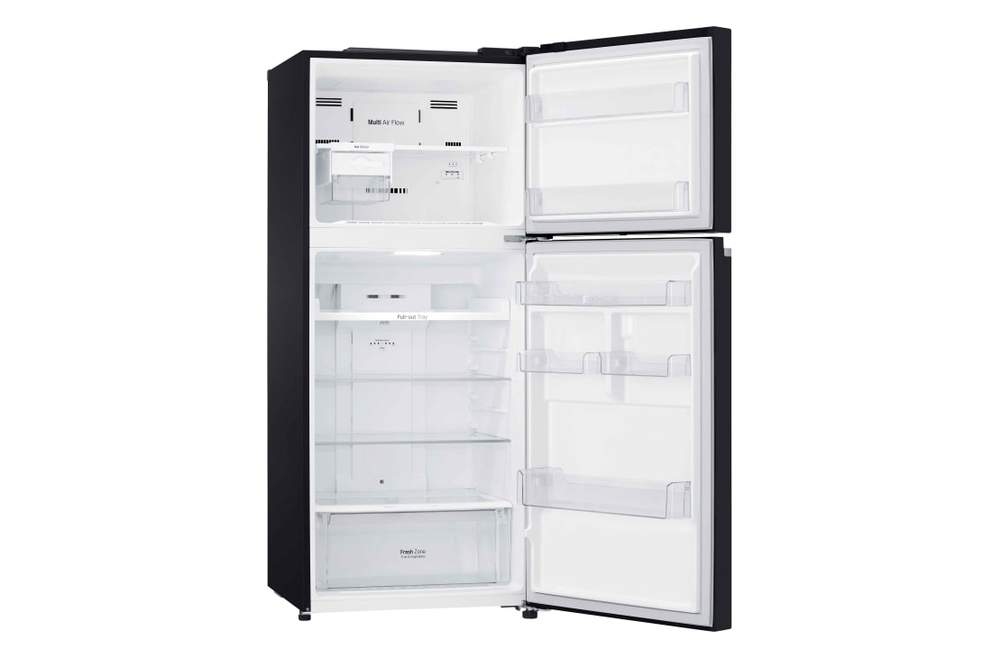 LG ثلاجة علوية لون أسود زجاجي, GN-C552SGCN, thumbnail 5