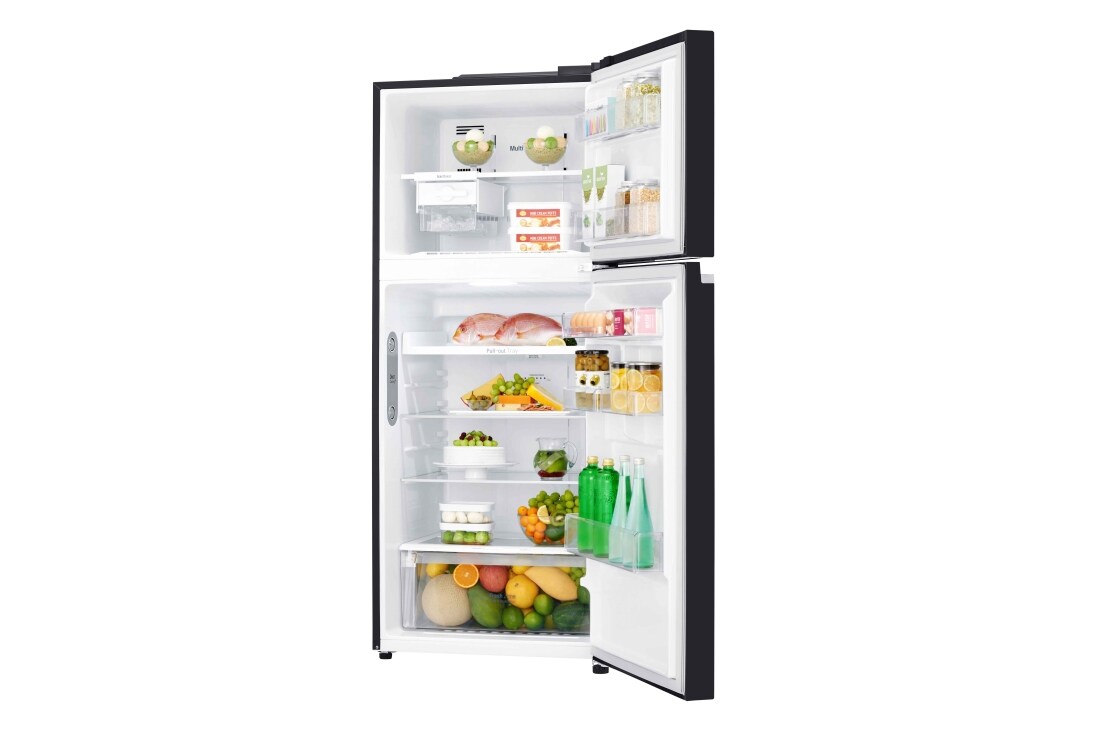 LG ثلاجة علوية لون أسود زجاجي, GN-C552SGCN, thumbnail 6