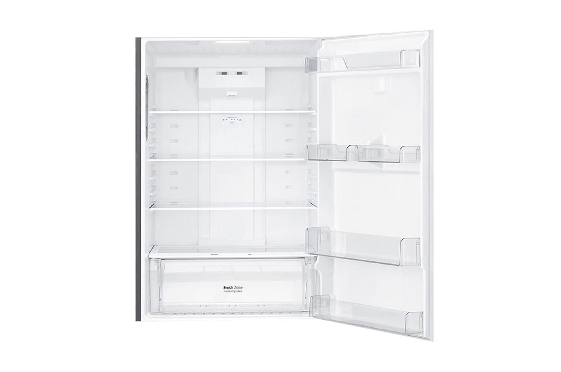 LG ثلاجة بمجمدة علوية، فضي بلاتيني، ضاغط طولي عاكس، تقنية ™⁺DoorCooling، تقنية ™+HygieneFresh, GN-C732HLCU, thumbnail 3