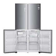 LG ثلاجة بأربعة أبواب، ضاغط طولي عاكس، نظام تخزين ذكي، تقنية ™+Hygiene Fresh, GR-B34FTLHL, thumbnail 4