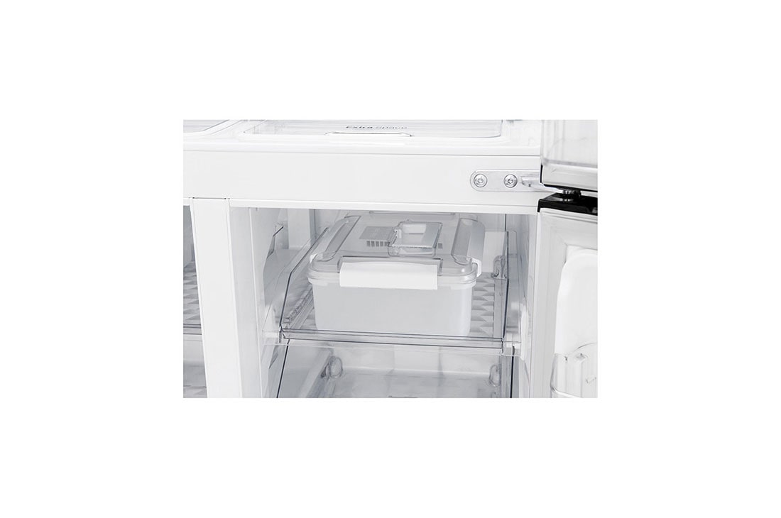 LG ثلاجة بأربعة أبواب، ضاغط طولي عاكس، نظام تخزين ذكي، تقنية ™+Hygiene Fresh, GR-B34FTLHL, thumbnail 9