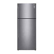 LG ثلاجة بمجمدة علوية، بلاتين فضي، ضاغط طولي عاكس، تقنية ™⁺DoorCooling، تدفق هواء متعدد, GR-C619HLCU, thumbnail 1