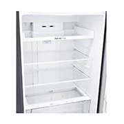 LG ثلاجة بمجمدة علوية، بلاتين فضي، ضاغط طولي عاكس، تقنية ™⁺DoorCooling، تدفق هواء متعدد, GR-C619HLCU, thumbnail 4