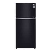 LG ثلاجة بمجمدة علوية، أسود زجاجي، ضاغط طولي عاكس، تقنية ™+HygieneFresh، تقنية ™⁺DoorCooling, GN-C732SGGU, thumbnail 1