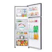 LG ثلاجة بمجمدة علوية، بلاتين فضي، ضاغط طولي عاكس، تقنية ™⁺DoorCooling، تدفق هواء متعدد, GR-C362RLBN, thumbnail 2