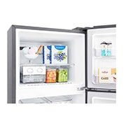 LG ثلاجة بمجمدة علوية، بلاتين فضي، ضاغط طولي عاكس، تقنية ™⁺DoorCooling، تدفق هواء متعدد, GR-C362RLBN, thumbnail 9