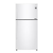 LG ثلاجة بمجمدة علوية، أبيض ناصع، ضاغط طولي عاكس، تقنية ™⁺DoorCooling، تدفق هواء متعدد, GR-C362RQBN, thumbnail 1